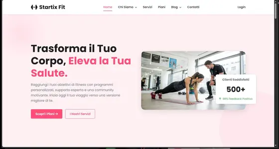 Screenshot Sito Web Personal Trainer